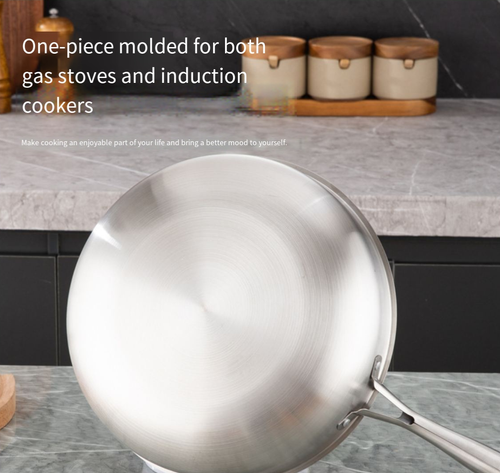 Soup Pot Non Stick Frying Pan, Frying Pan, Domestic Uncoated Stainless Steel Steak Pot, Induction Cooker, Gas Stove, Applicable