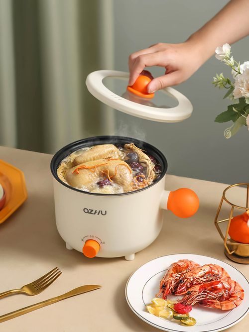 Portable Electric Pot 1.8L with Green Ball Handle for Cookin