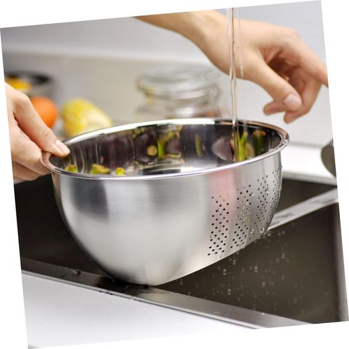 Unomor Stainless Steel Rice Basin Kitchen Sink Drain Basket Mesh Strainer for Kitchen Drain Bowl Small