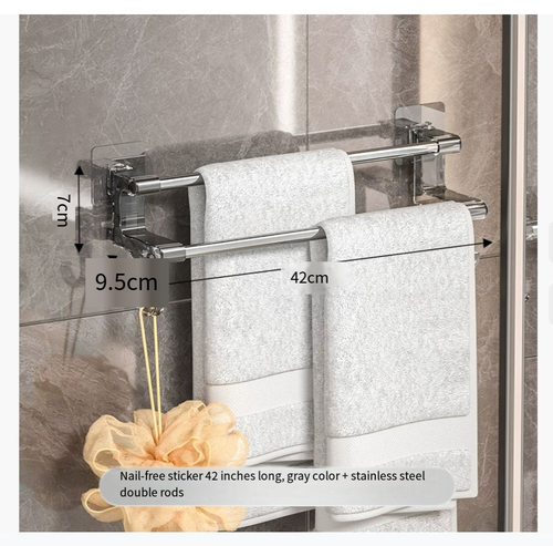 Suction cup hook clothes hanger rail towel bar storage box bathroom shoe
