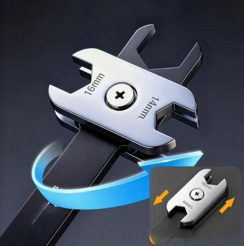 Rotating Multifunction Adjustable Wrench Spanner for Home, Bicycle, and Car Repair is a versatile hand tool
