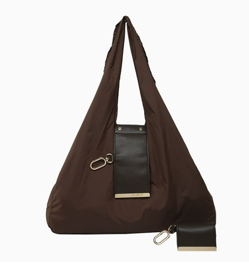 Keote — Keychain Tote  Similar style Ins backpack with keychain storage, large capacity eco-friendly and convenient shopping bag, hanging accessory bag, accessory bag