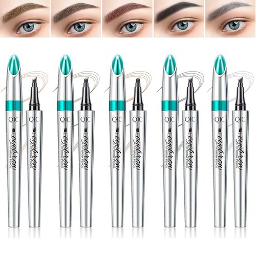 Eyebrow Pencil Eyebrow Microblading Pen - Eye Makeup Eyebrow Pen Micro 4 Point Brow Pen Lift & Snatch Eyebrow Microblading Pen Long-Lasting Waterproof Natural Eyebrow Hair