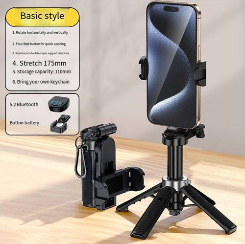 Portable MagSafe Travel Selfie Stick with Remote Control & Magnetic Ring