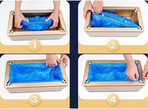 Shoe Cover Machine Home Automatic Foot Pedal Disposable Shoe Cover Machine Automatic Shoe Cover Machine(Gold,100pcs)