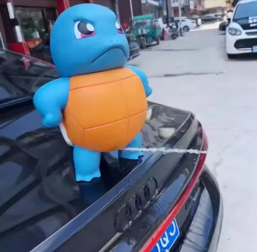 New Popular Toys Anime Will Spray Water Jenny Car Accessories Spray Water Big Size Proud And Cute Model Toys Car Squirtle Orname