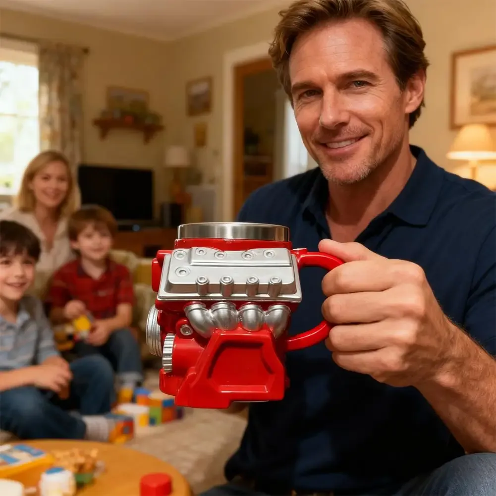 V8 V6 Engine Model Coffee Mug