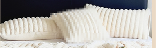 Striped fleece pillowcase multi-functional nap sofa cushion car pillowcase Fale fleece air conditioner pillowcase