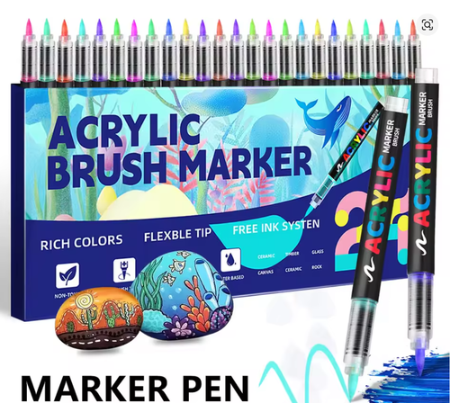 Marcador automático de sistema de control de tinta de 48 colores para pintura rupestre, madera, tela, huevos, regalos de Navidad y Pascua