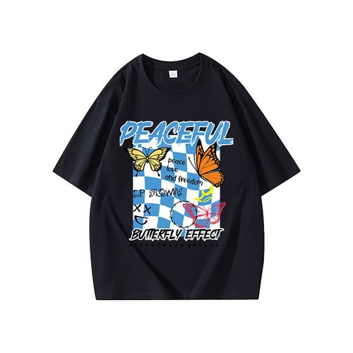 This eye-catching graphic T-shirt draws inspiration from street-style aesthetics. Featuring a graphic print on the front and a logo on the back, it skillfully blends bold typography with a retro athletic vibe. Crafted from premium fabric, it offers a soft feel and ensures comfortable everyday wear.