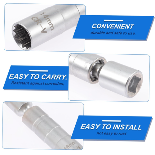 Spark Plug Removal Tool Magnetic Socket Car Repair Wrench Spark Plug Spanner