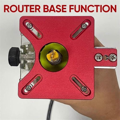 4 in 1 Router Groove Holder Adjustable Cabinet Template Tool Aluminum Insert Plate fo