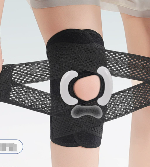 Knee Brace for Women Men Knee Braces for Knee Pain, Adjustable Compression Sleeve Knee Brace for Meniscus Tear with Side Stabilizers (Black, Medium)