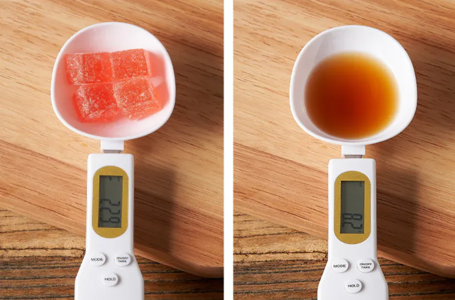 Electronic Spoon Scale Measuring Spoon, with LCD Display, High Accuracy & Detachable Design, for Solid and Liquid Ingredients