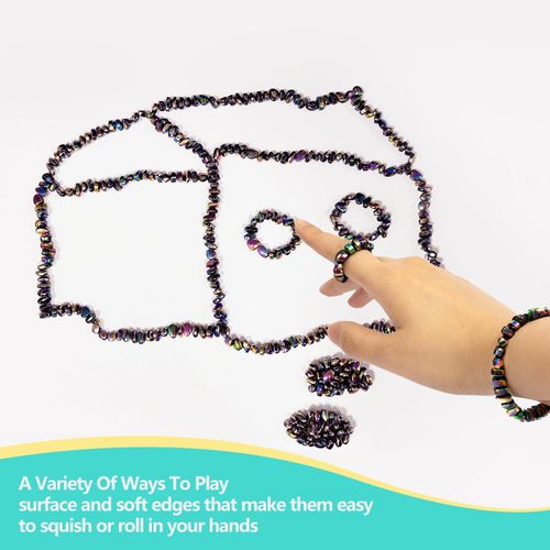 510pcs Ferrite Putty Fidget Toys, Magnetic Stones Fidget Toys Adults, Desk Fidgets Toys for Stress and Anxiety Relief and Kill Time, Novelty Adults Gifts Colorful