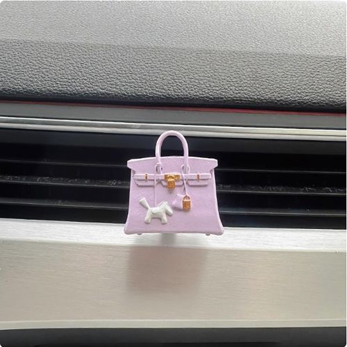 Hot selling product luxury bag car vent clip air conditioner air freshener slippers model car aroma diffuser for girls
