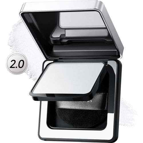 2.0 Black Magnet Soft Focus Powder, Waterproof Translucent Pressed Setting Powder, 24H Longlasting Talc-Free Face Powder, Oil Control Compact Makeup,02 Translucent For Oily Skin, 0.28Oz