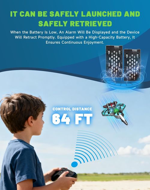 The Skyriders Rc Jet - 2026 The Sky Riders Drone, Remote Control Airplane with 360° Flips & LED Lights, 2.4ghz Rc Stunt Fighter Jet, Unmatched Speed, Precision, Thrill (Blue - 1 Battery)