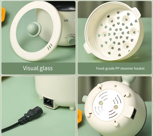 Portable Electric Pot 1.8L with Green Ball Handle for Cookin