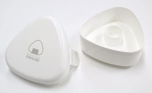 Backform für Reiskugeln, Onigiri Bakudan, einfach und schnell, einfach Reis einführen und schieben, weißer Kunststoff, hergestellt in Japan LS-20