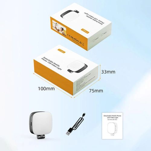 for Small Rig Light for IPhone, Phone Light with A Mirror,Magnetic Selfie Vide^