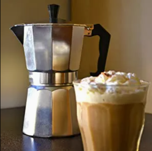 Manual Classic Italian and Cuban Coffee Brewing Cafetera Six Cup Stovetop Espresso and Coffee Maker Moka Pot
