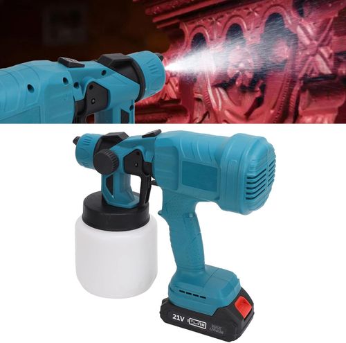 Paint Spray Gun Kit, BS Plug 100-240V 5 Different Nozzles High Atomization Electric Paint Sprayer for Home Use