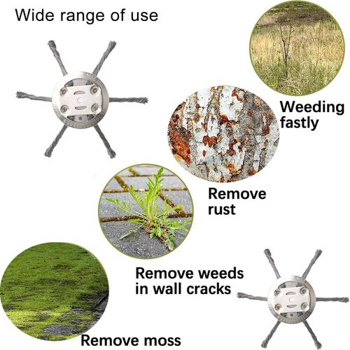 Intellectp Trimmer, Universal Steel Wire Trimmer Head, Indestructible Trimmer Head, Steel Wire Cutter Trimmer Head, 6 Inch Steel Wire Weed Eater Blade, Unbreakable Wired Trimmer Blade