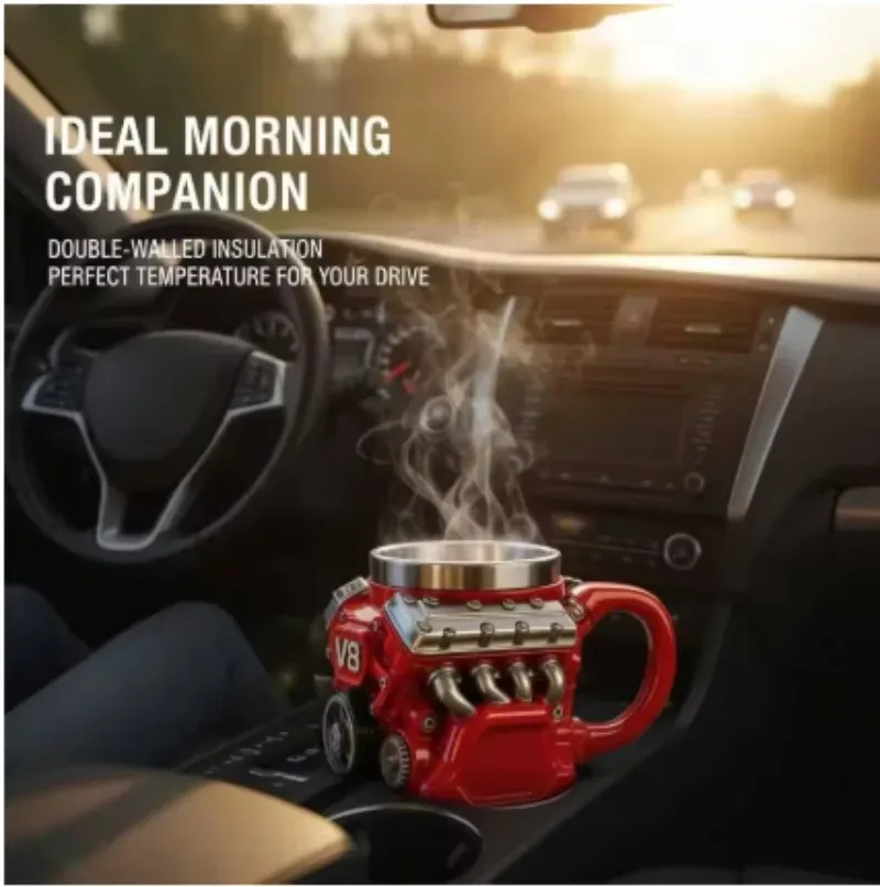 V8 V6 Engine Model Coffee Mug