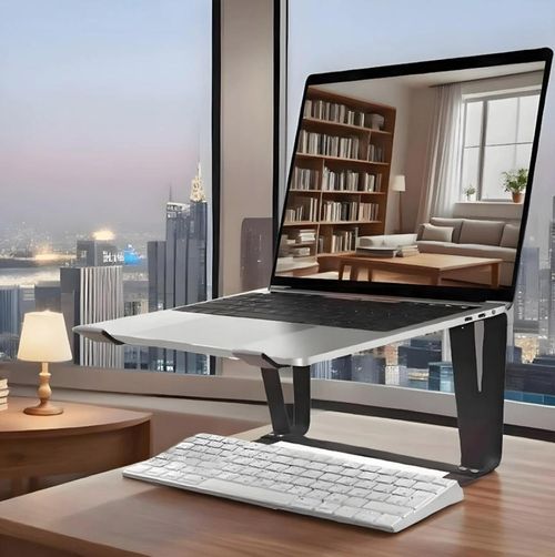 Adium Computer Riser, Laptop Holder Laptop Stand Stable Sturdy Thick Heat Dissipating for Home for 10‑18 inch Laptop for Living Room for Office
