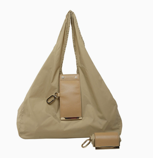 Keote — Keychain Tote  Similar style Ins backpack with keychain storage, large capacity eco-friendly and convenient shopping bag, hanging accessory bag, accessory bag