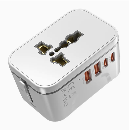 Multi-Function Conversion Socket GaN Fast Charging Global Travel Plug Converter with Fuse