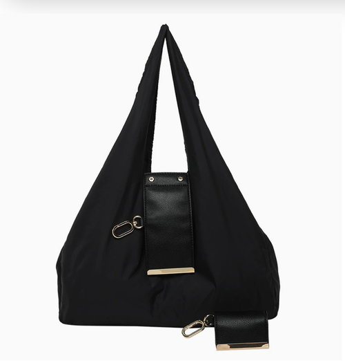 Keote — Keychain Tote  Similar style Ins backpack with keychain storage, large capacity eco-friendly and convenient shopping bag, hanging accessory bag, accessory bag