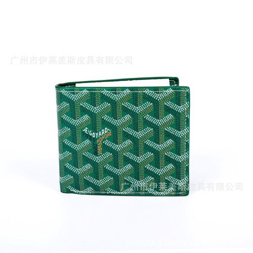 Authentic Goyard Victoire Men's Wallet Green New Never Used