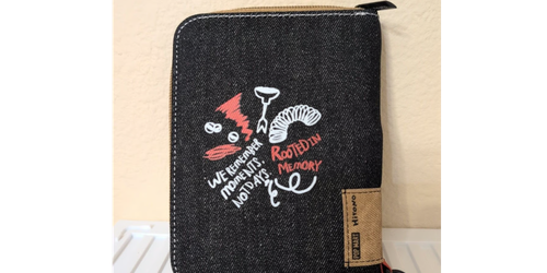 Ono Echo peripherals same style passport wallet integrated Japanese ID storage canvas zipper travel good card holder