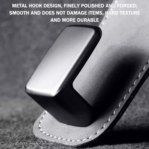 2pcs Car Seat Headrest Hooks for Mercedes Benz 220d 260 300 300d 300e 300de 400d Car Seat Hooks Purse Hook for Car Double Headrest Hooks Purse Holder   Mobile Phone Holder,Grey