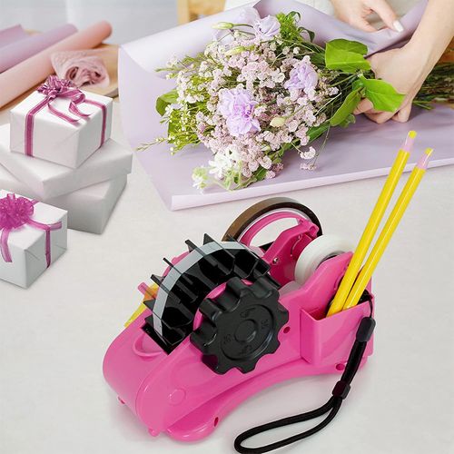 Multi-roll Semi-automatic Desk Tape Dispenser - Cut Multiple