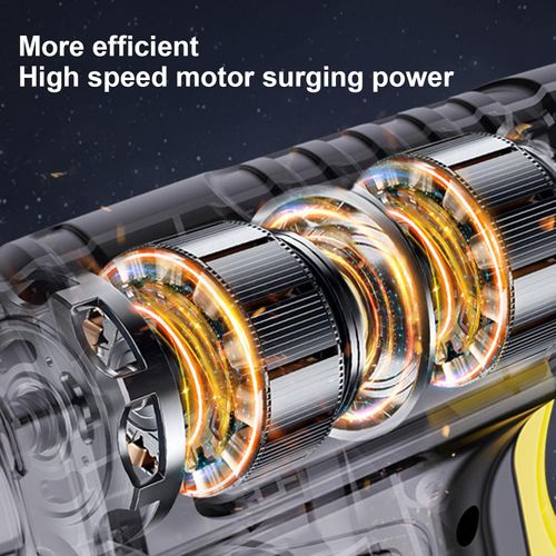 Multifunctional Car Air Compressor And Tire Inflator With Presets Pressure Feature For Safe Driving