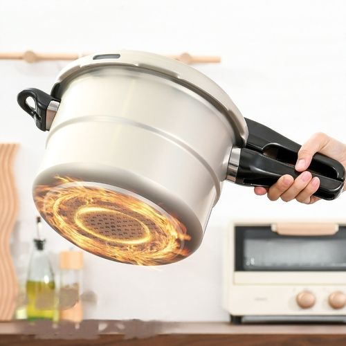 Olla A Presión 18-24 Cm De 7 Litros Resistente Aluminio Color Gris