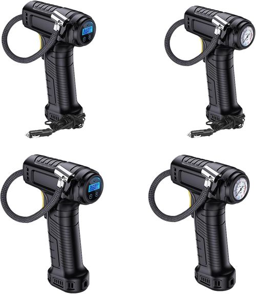 Multifunctional Car Air Compressor And Tire Inflator With Presets Pressure Feature For Safe Driving