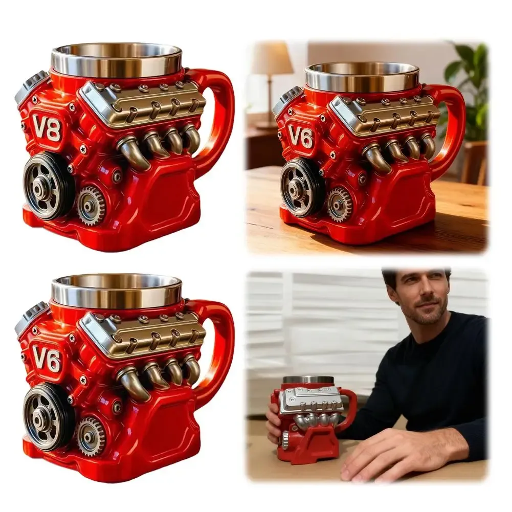 V8 V6 Engine Model Coffee Mug