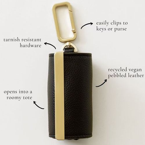 Keote — Keychain Tote  Similar style Ins backpack with keychain storage, large capacity eco-friendly and convenient shopping bag, hanging accessory bag, accessory bag