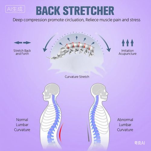 Lumbar Support Board 4 Level Adjustable Back Stretcher for Pain Relief for Spine Decompression, Home Back Massage  Chiropractor Cracker Board
