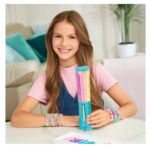 Make It Real: Swift Clicks - Heishi Bracelet Maker - 2047pc, DIY Jewelry Craft Kit, Design & Make 23 Bead Bracelets, Rotate-Click-Wear, Girls Kids 8+