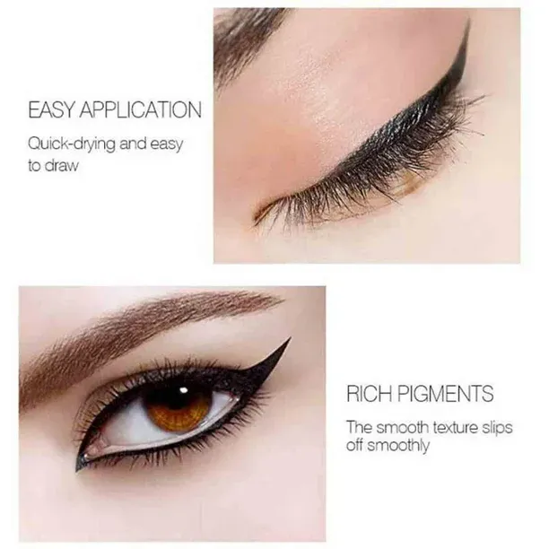Hot6sl Black Quick-Drying Eyeliners 2 Ml