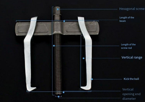 Single Hook Double Claw Bearing Puller can be Used to disassemble Bearings and couplings Bolt Threads manually Pull Bearings Different Specifications for Selection.