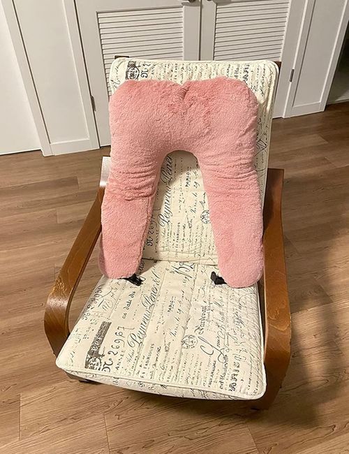 Travel Pillow Car Sleeping Long Journeys Pillows for The Back seat Adults and Children on Head Support and Body Support U-Shaped Pillows(Pink)