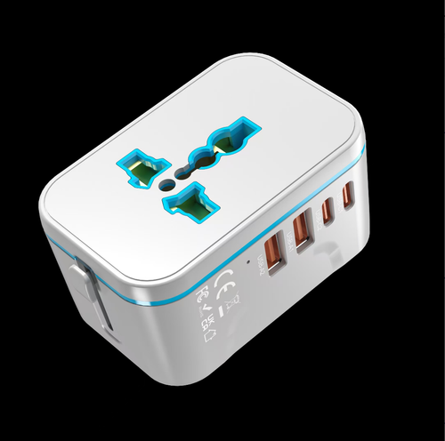 Multi-Function Conversion Socket GaN Fast Charging Global Travel Plug Converter with Fuse