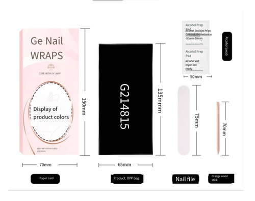 Orchid Semi-cured Gel Nails Sticker Kit (32 stickers)