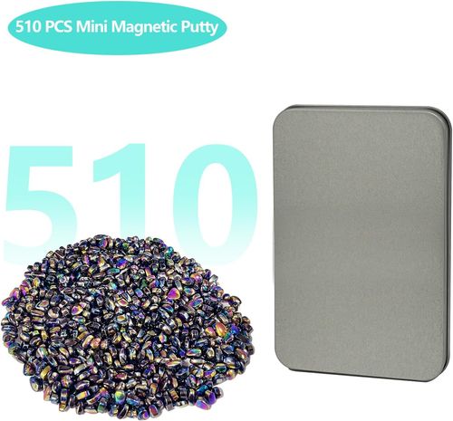 510pcs Ferrite Putty Fidget Toys, Magnetic Stones Fidget Toys Adults, Desk Fidgets Toys for Stress and Anxiety Relief and Kill Time, Novelty Adults Gifts Colorful